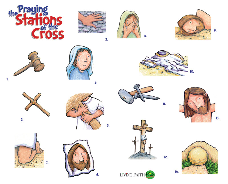 Living Faith Kids: Praying The Stations Of The Cross - Jpg file