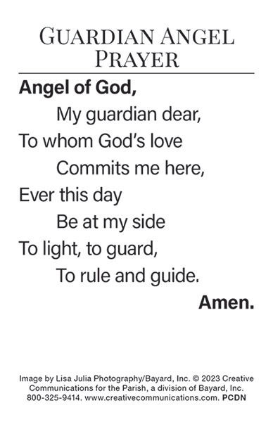 Guardian Angel Prayer Card - Jpg file