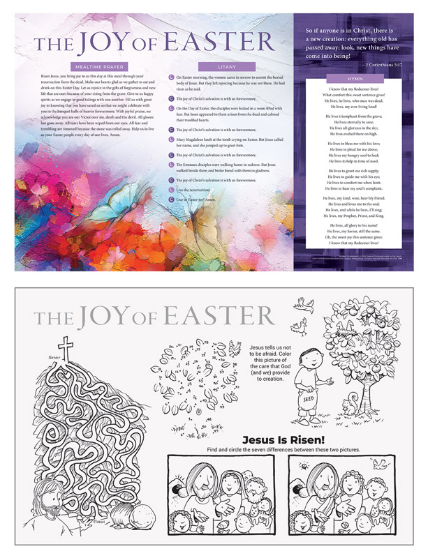 Easter Placemat - Matches Nouwen Collection - Jpg file