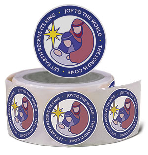 Joy to the World - Advent Sticker Roll (Roll of 100 Stickers)