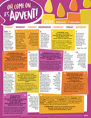 Oh, Come On, It's Advent: Daily Advent 2024 Calendar for Teens and Youg Adults (Set of 25)