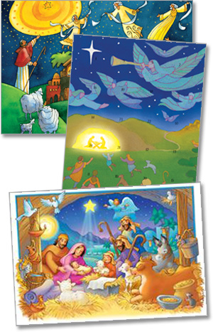 50 Advent Calendar Cards