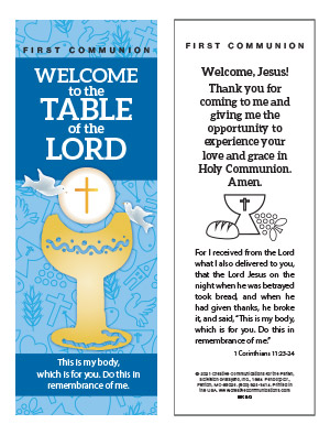 First Communion Bookmark (Set of 25)