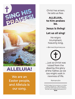 Sing His Praises! Lent and Easter Bookmark (Set of 25)