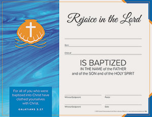 Baptism Certificate