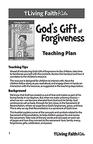 God's Gift of Forgiveness Teacher Guide