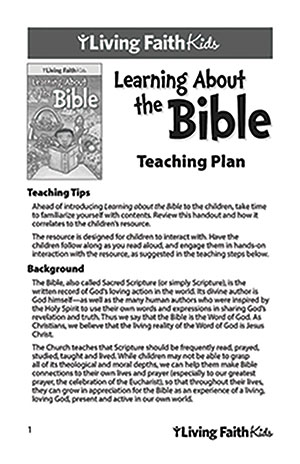 Learning About the Bible Teacher Guide