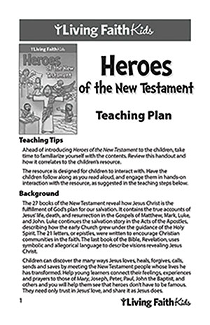 Heroes of the New Testament Teacher Guide