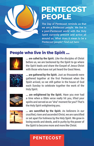 Pentecost People Bulletin Insert (Set of 50)