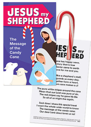 Jesus my Shepard Christmas Candy Card with Peppermint (Set of 12)