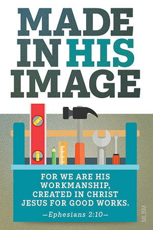 Made in His Image Father's Day Magnet