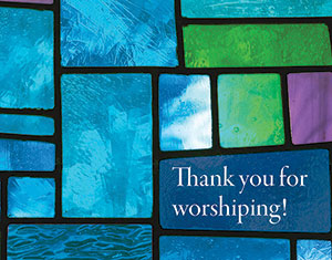 Thank You for Worshiping! - Thank You Card
