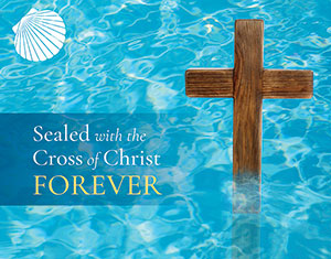 Sealed with the Cross of Christ Forever - Baptism Card