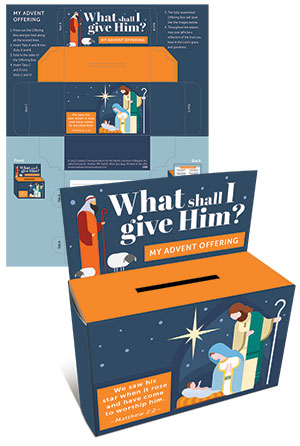 What Shall I Give Him? My Advent Offering Box Sheet