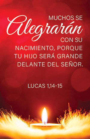 Many will Rejoice Advent Spanish Prayer Card (Set of 50)