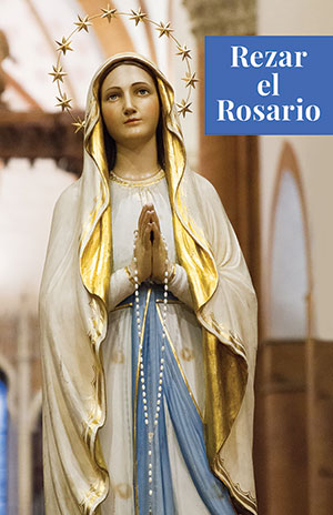 Praying the Rosary Folded Spanish Prayer Card (Set of 50)