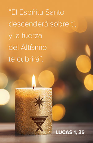 Advent Prayer Card Spanish - Luke 1:35 (Set of 50)