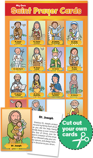 Saint Prayer Cards For Children