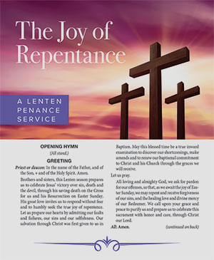 The Joy of Repentance: A Penance Service for Lent (Set of 50)