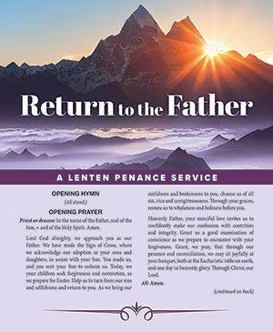 Return to the Father: A Penance Service for Lent (Set of 50)