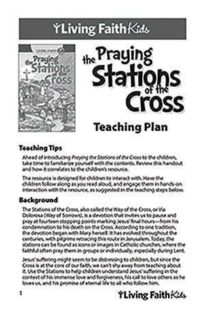 Praying the Stations of the Cross Teacher Guide