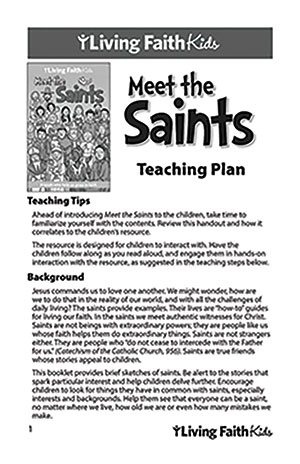 Meet the Saints Teacher Guide