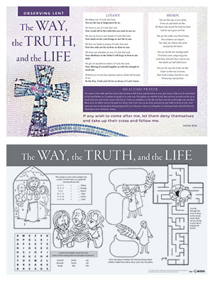 The Way, the Truth and the Life Lent Placemat (Set of 50)