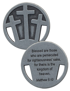 Three Crosses Coin (Set of 25)