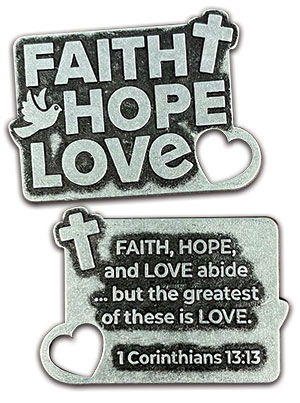 Faith, Hope, Love Coin (Set of 25)